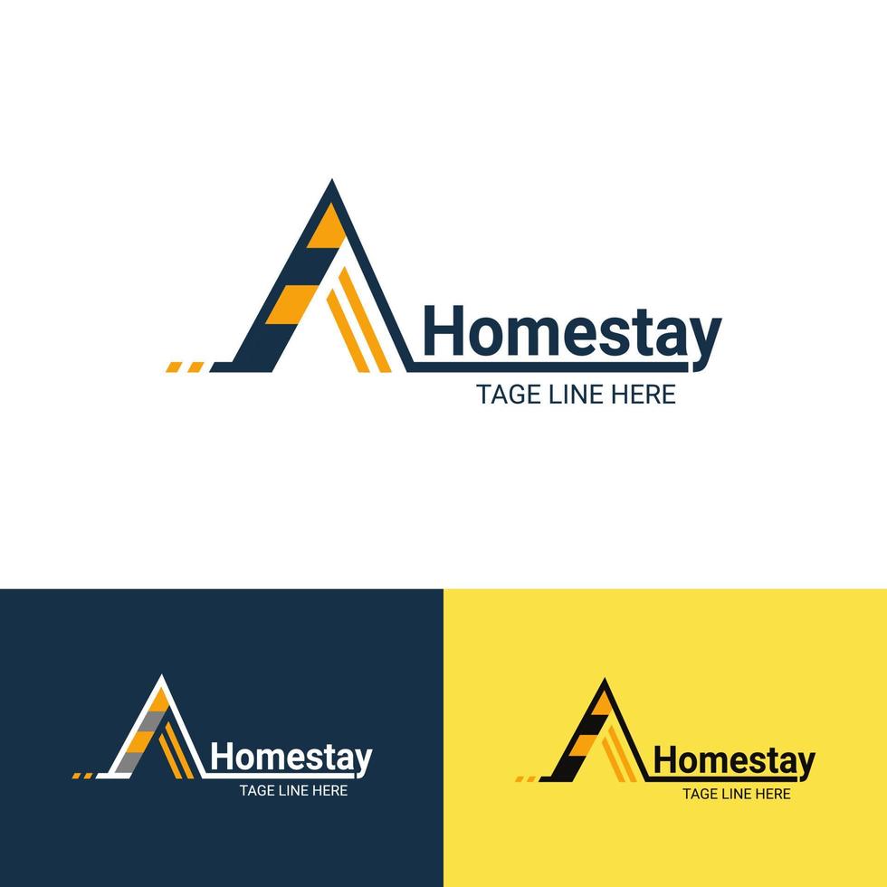 Home stay logo design vector