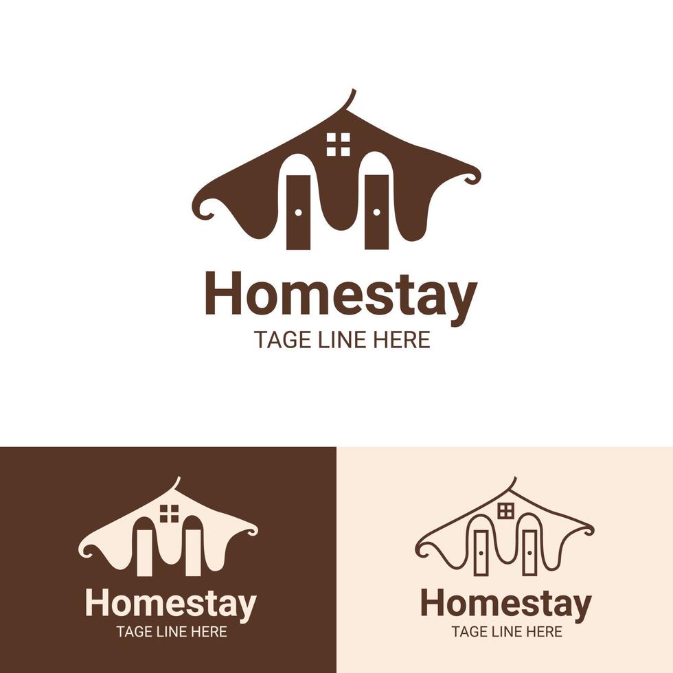 Home stay logo design vector