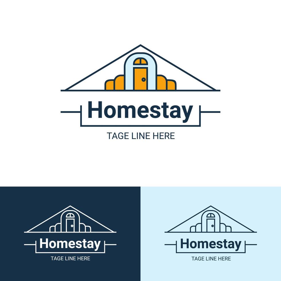 Home stay logo design vector