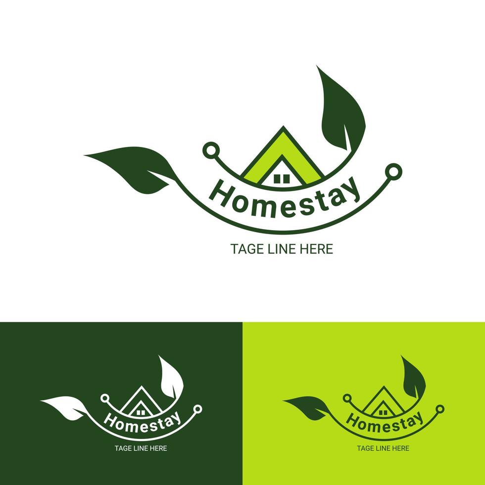 Home stay logo design vector