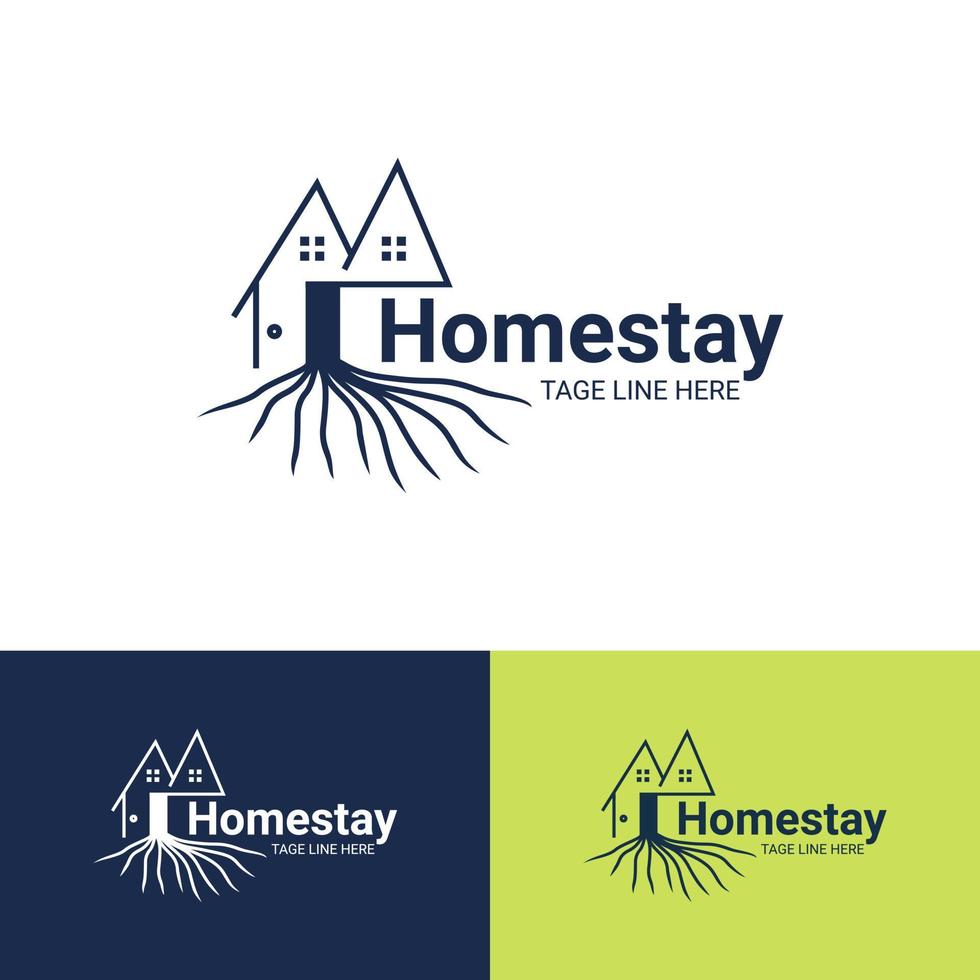 Home stay logo design vector