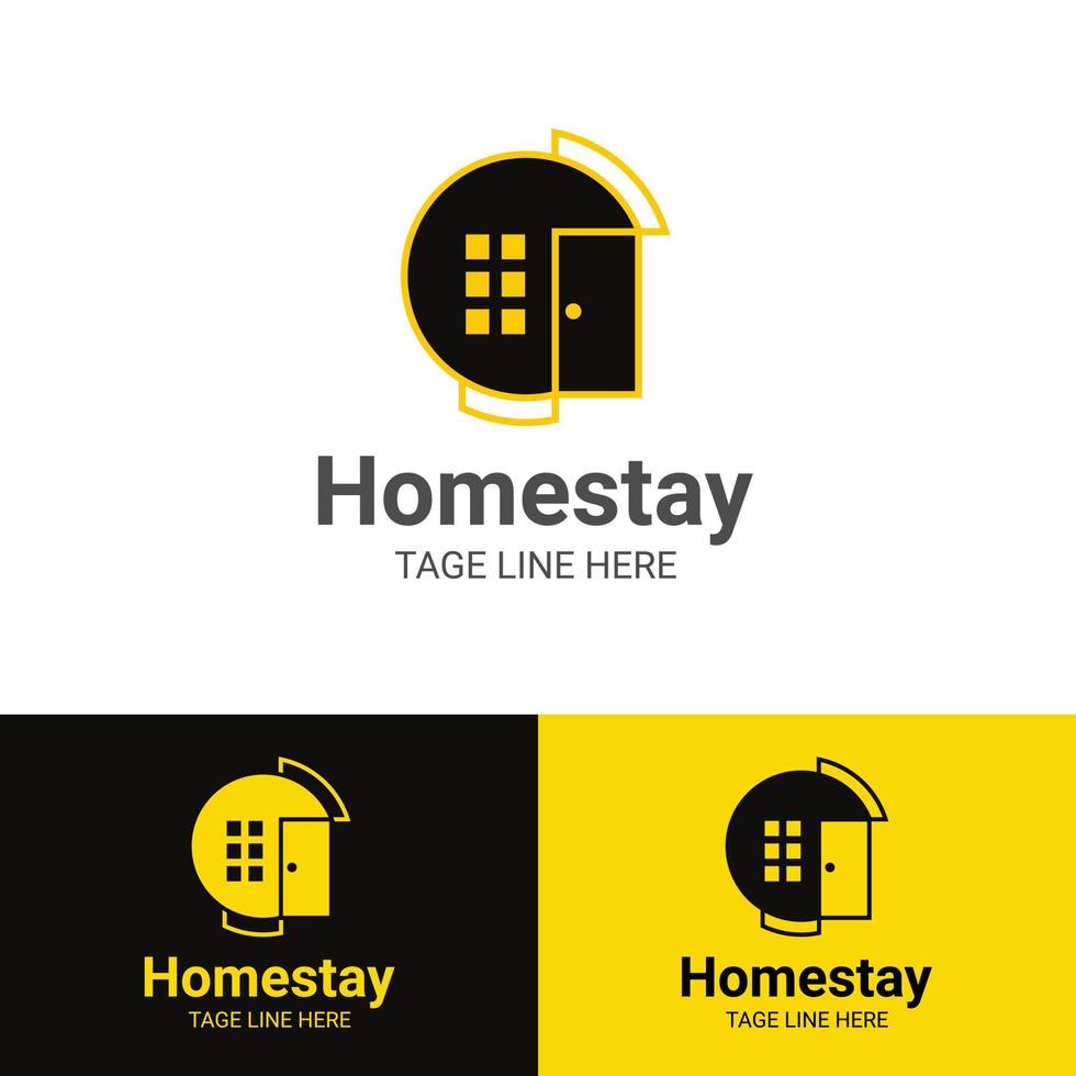 Home stay logo design vector