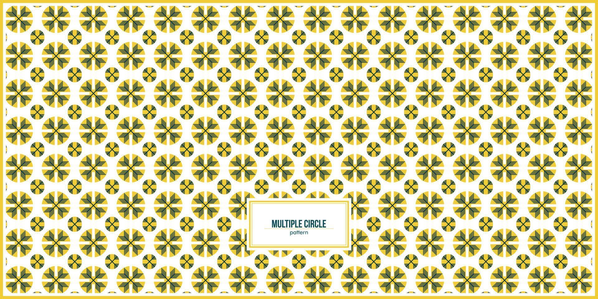 multiple yellow cilrcle pattern with 2 different size vector