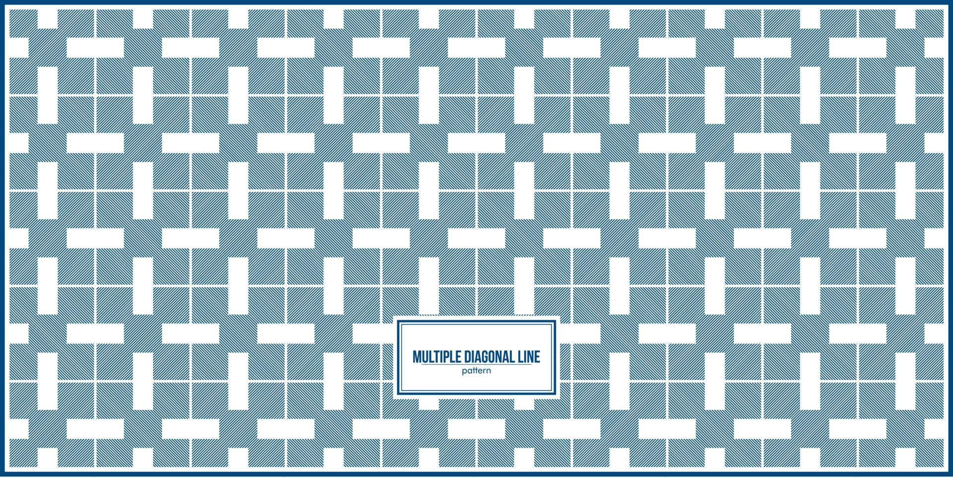 multiple thin diagonal line patten with rectangle shape vector