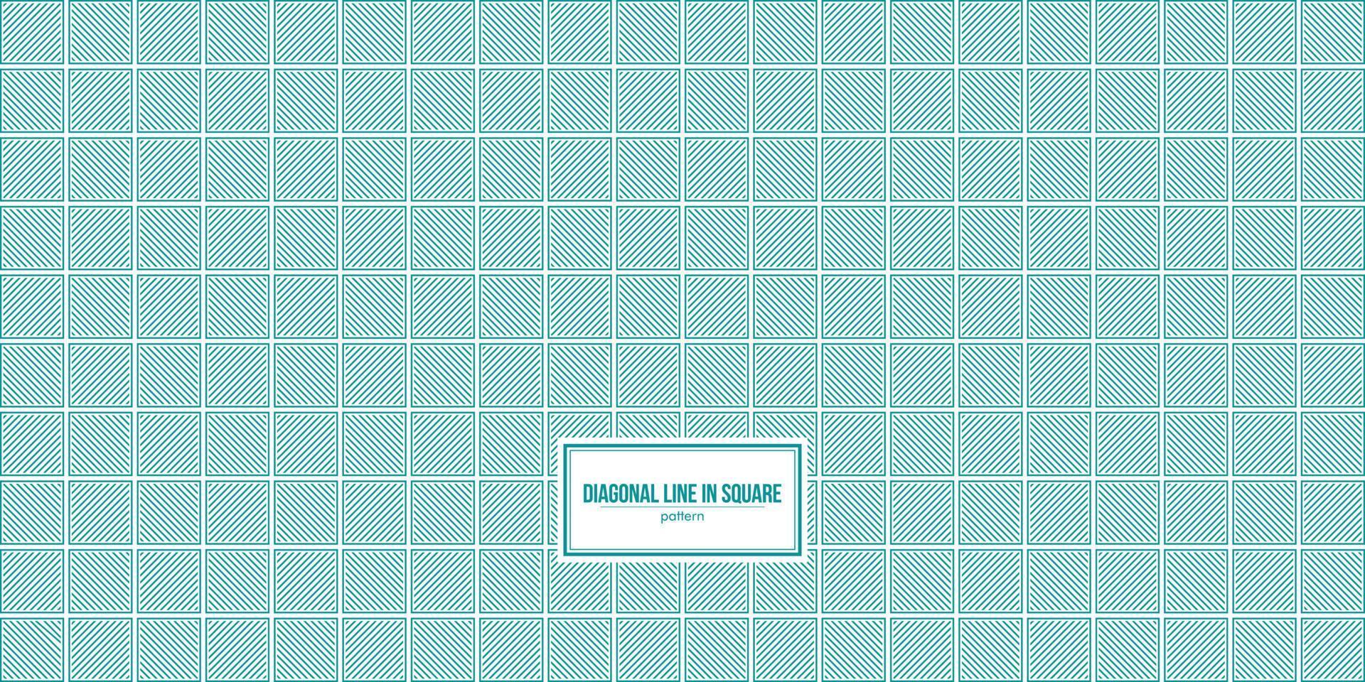 turquoise diagonal line in square pattern vector