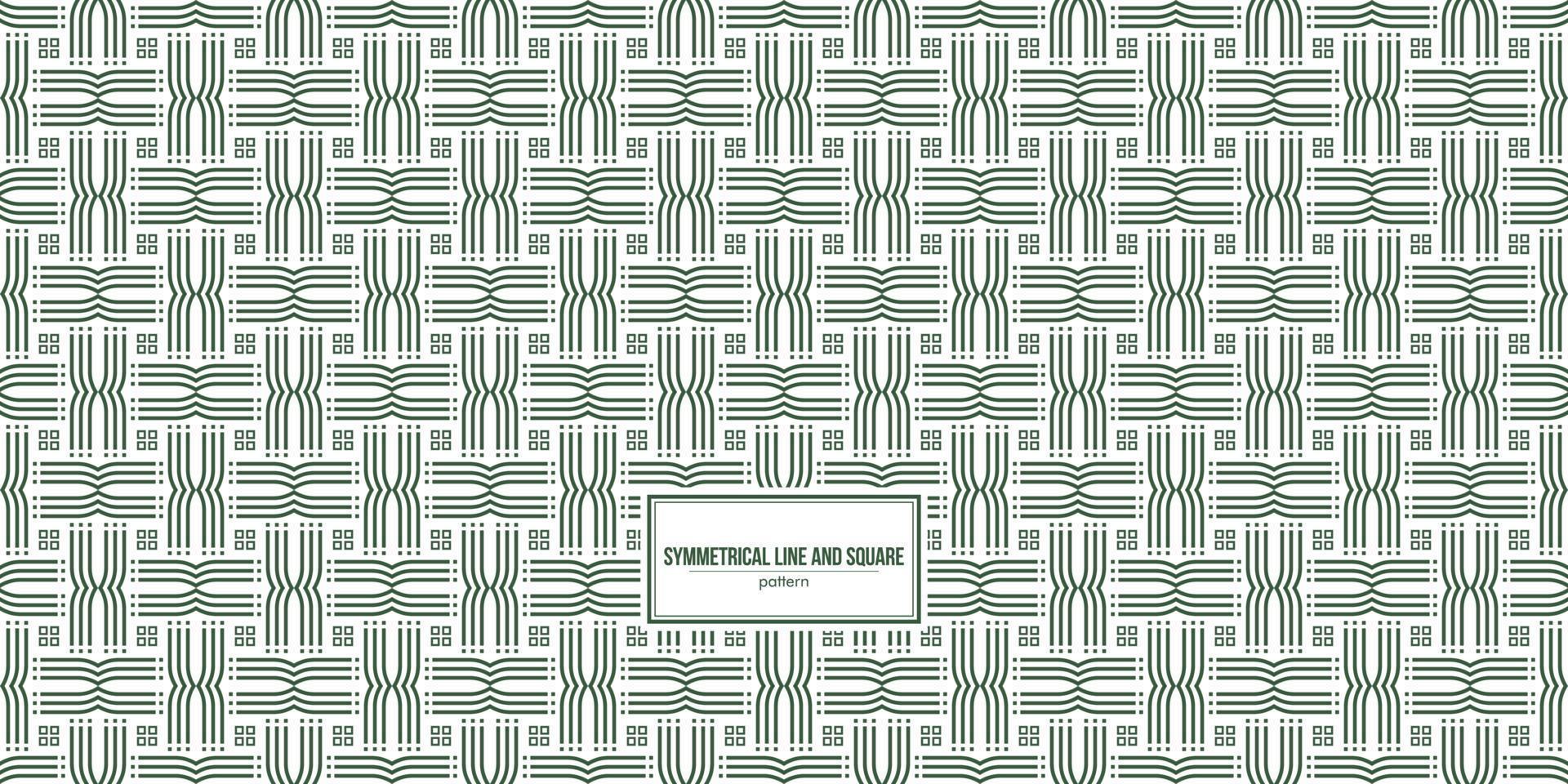 symmetrical line and small square pattern vector