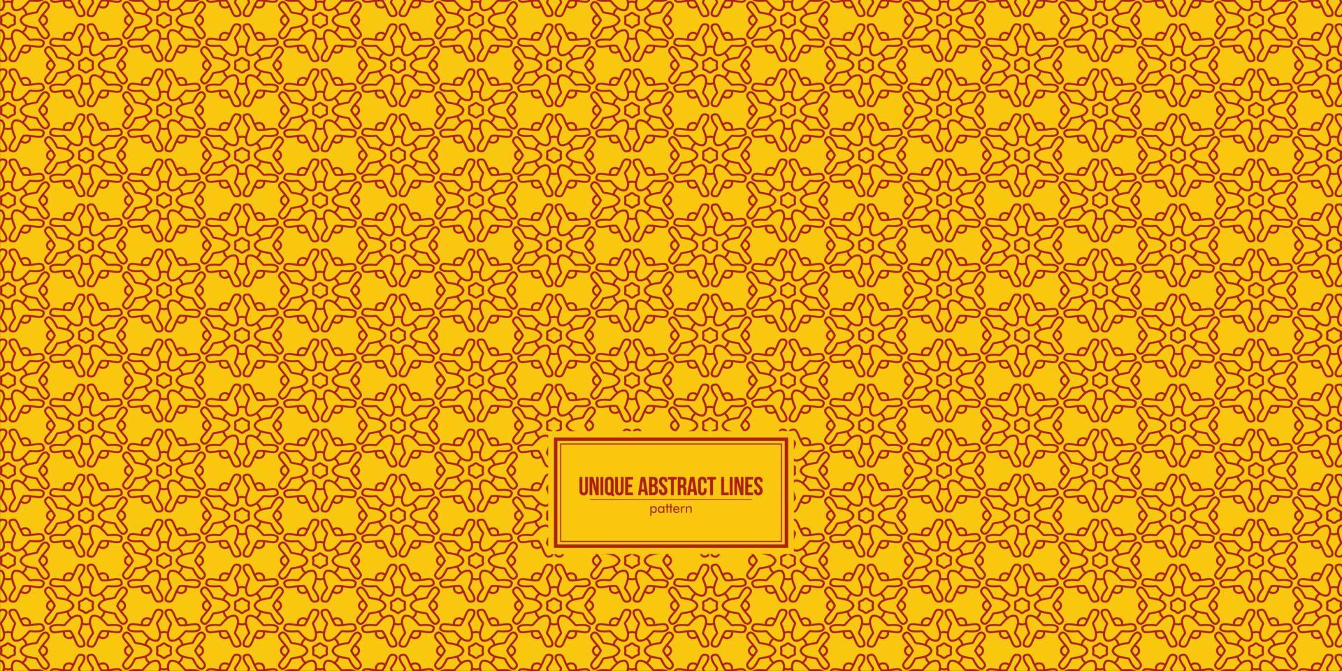 unique abstract hex line art pattern vector