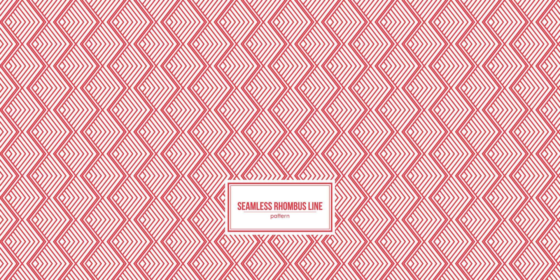 red rhombus line pattern vector