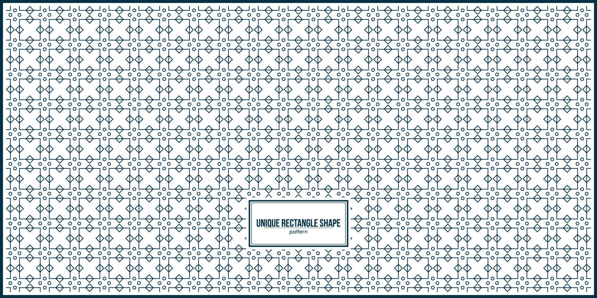 unique ornaments of rectangle shape pattern vector