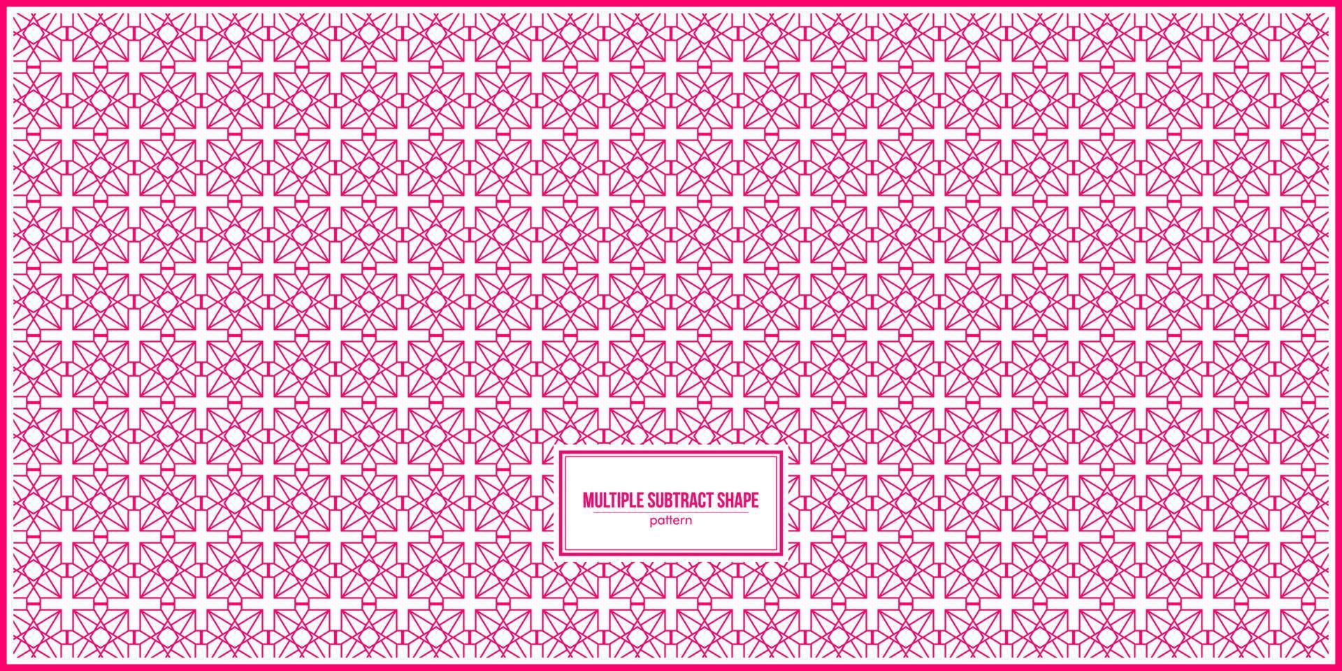 endless multiple pink subtract shape pattern. vector
