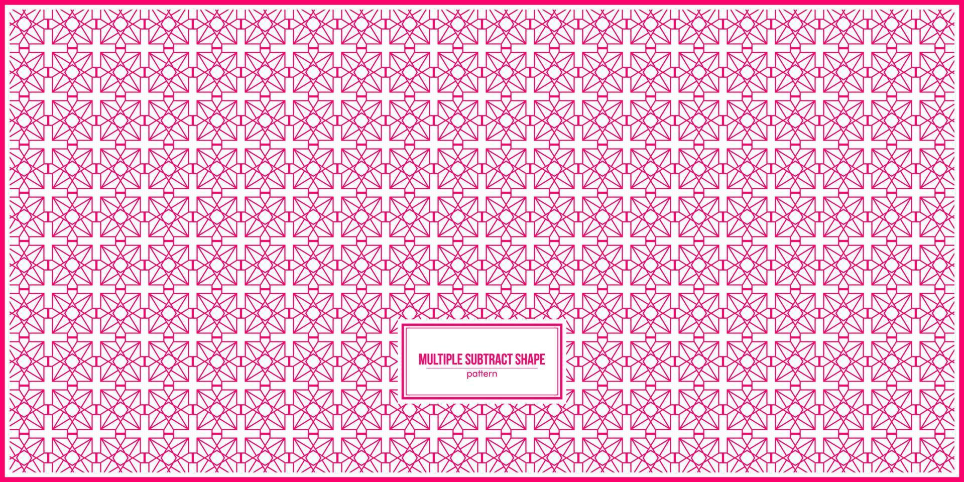 infinito patrón de forma de resta rosa múltiple. vector