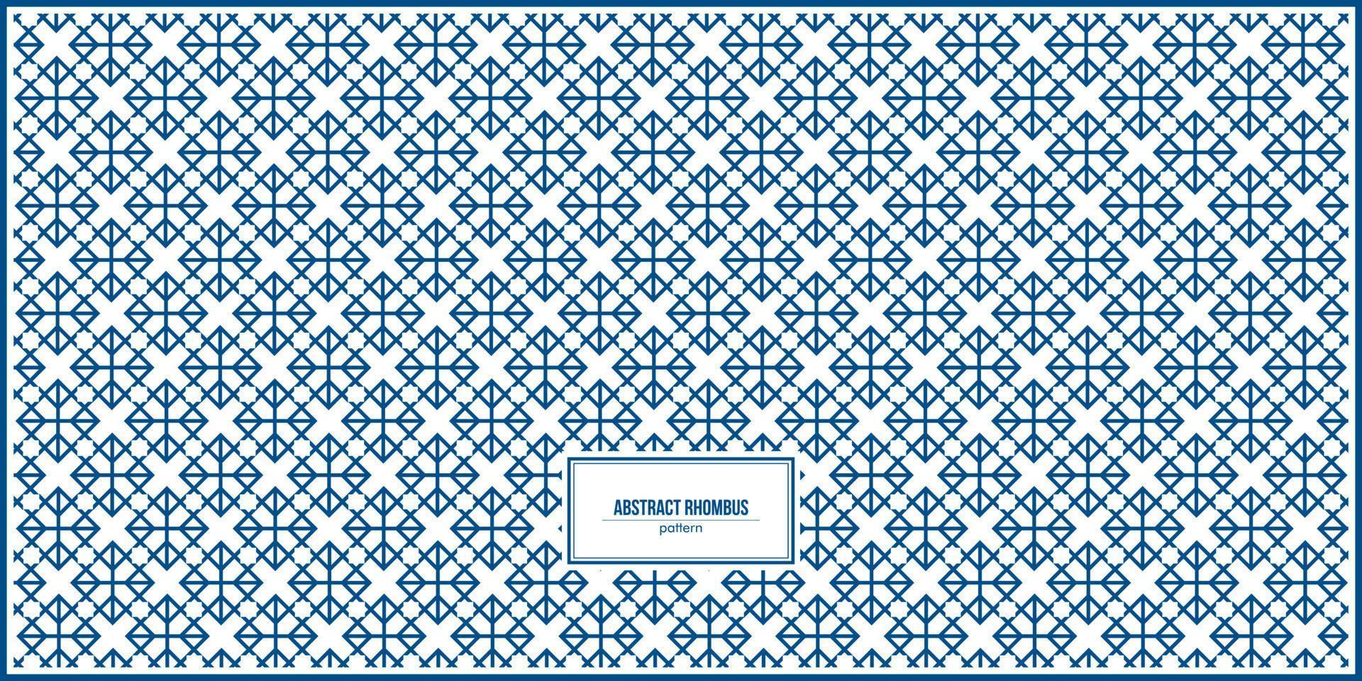 abstract rhombus pattern with arabic style vector