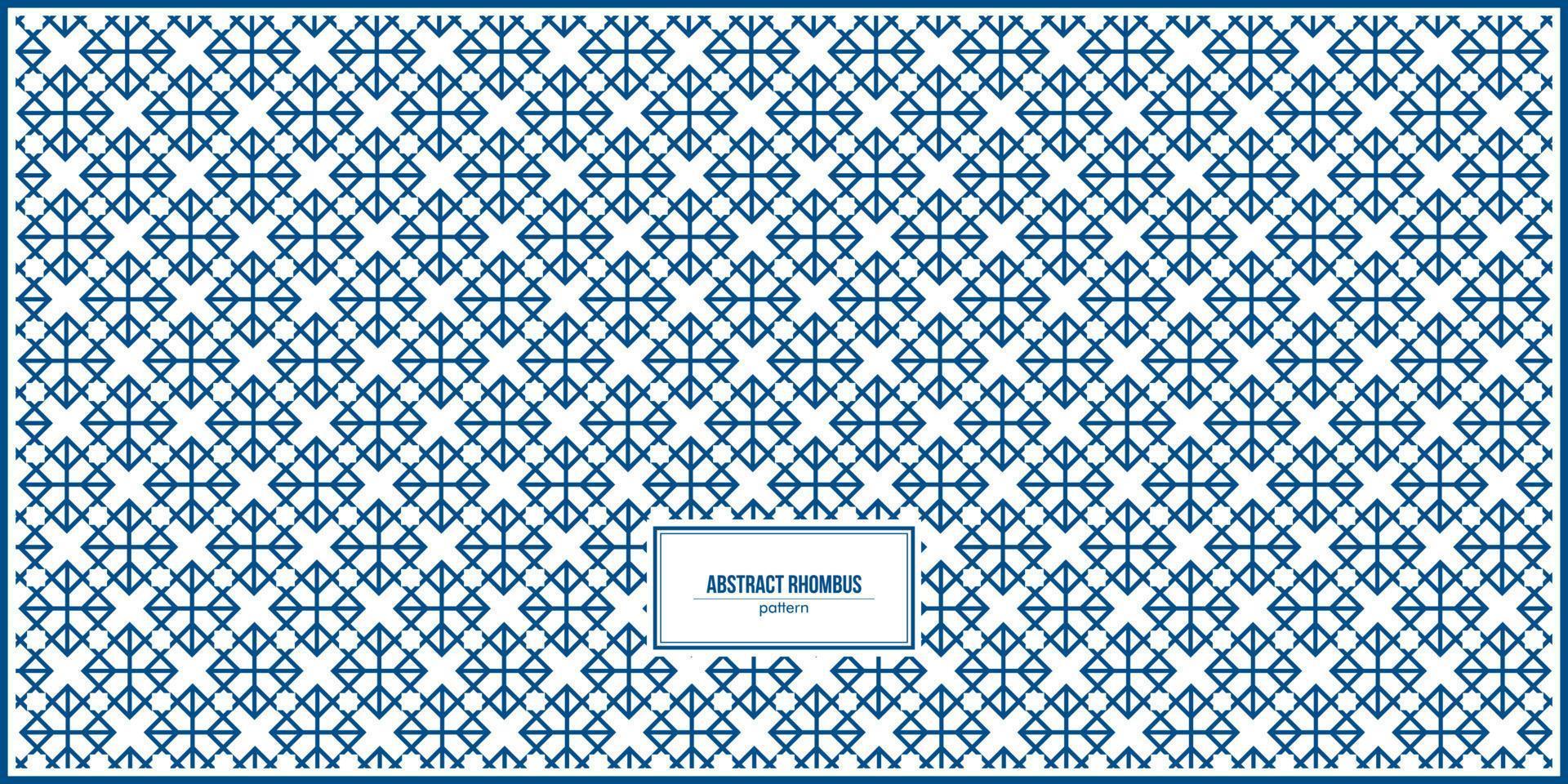 abstract rhombus pattern with arabic style vector