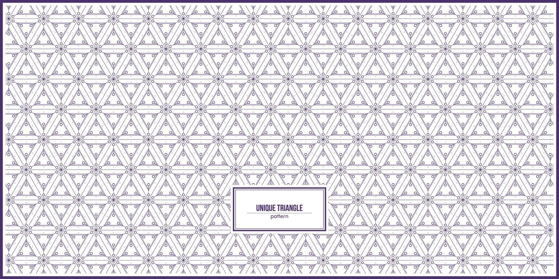 unique pattern of purple triangle and circle combination vector