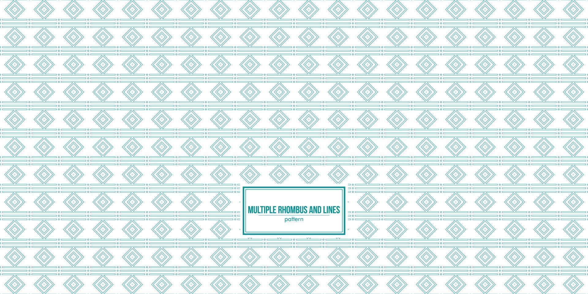 multiple rhombus and lines pattern vector