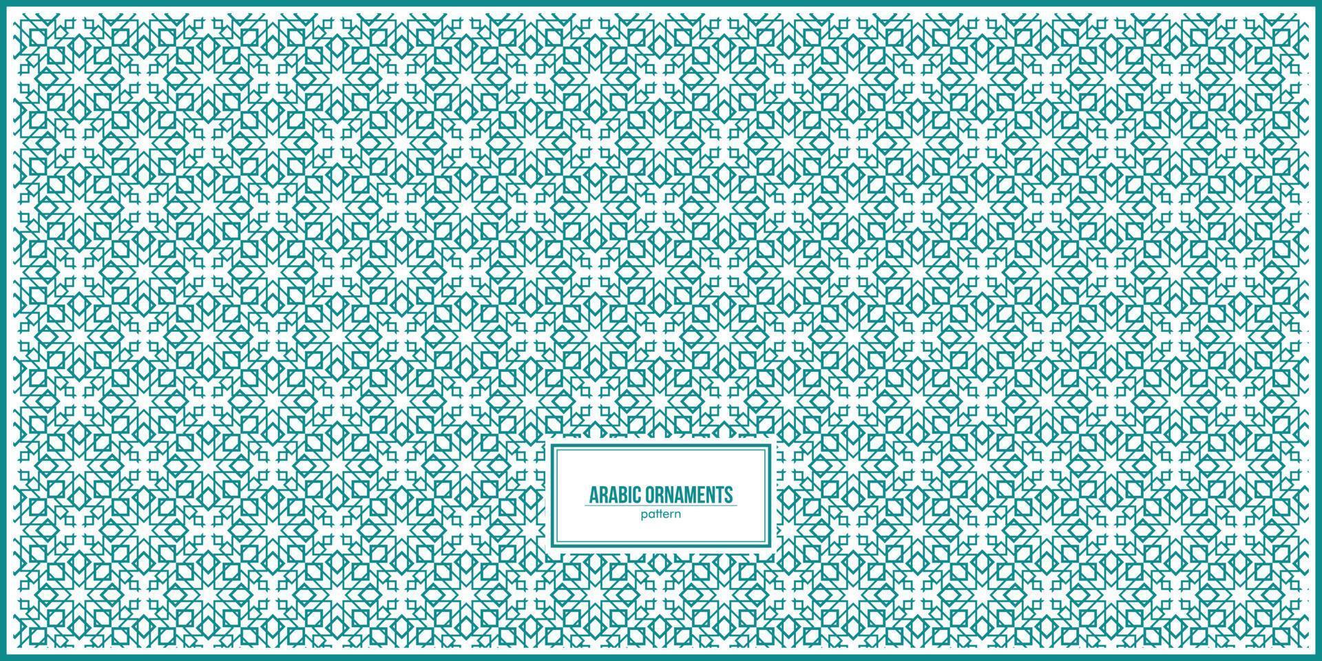 geometric of arabic ornaments culture pattern vector