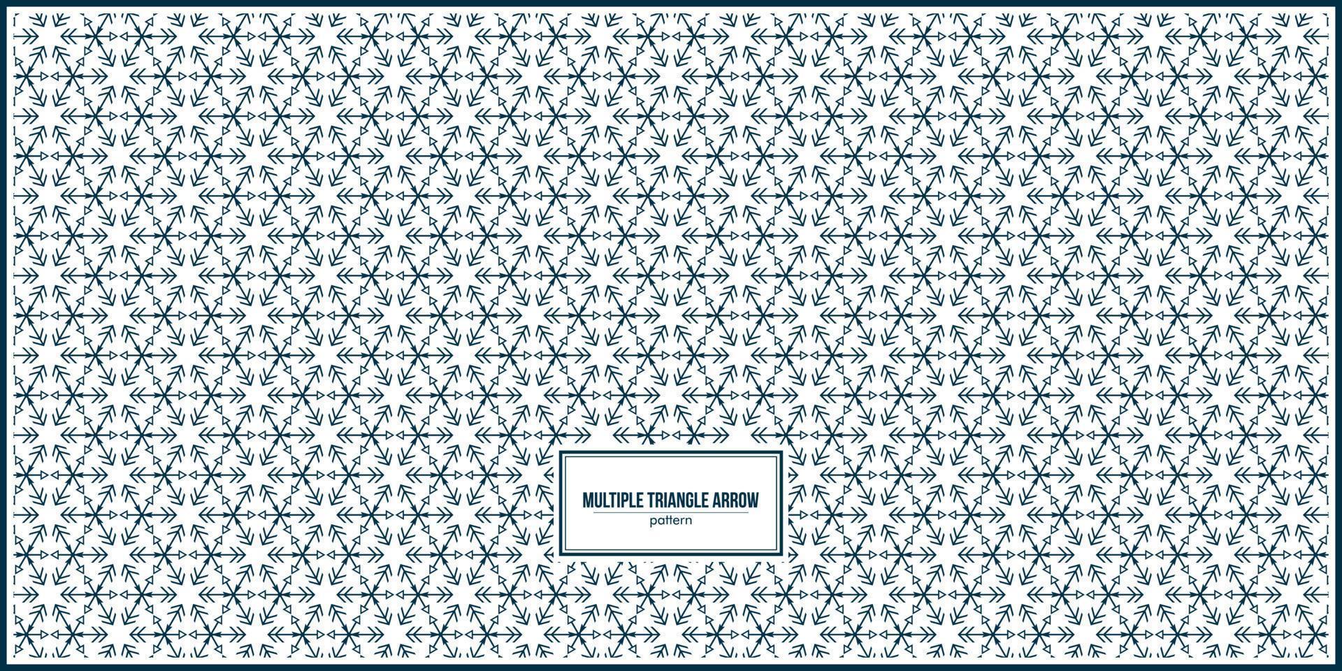 multiple triangle made by arrow pattern vector