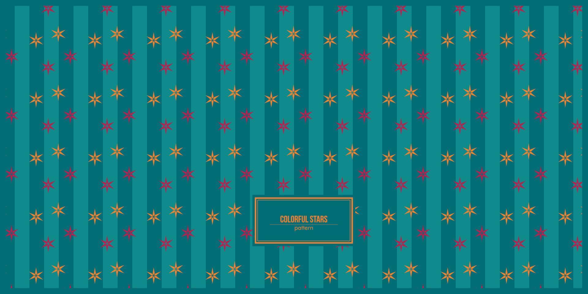 colorful stars pattern with turquoise background 7638566 Vector Art at