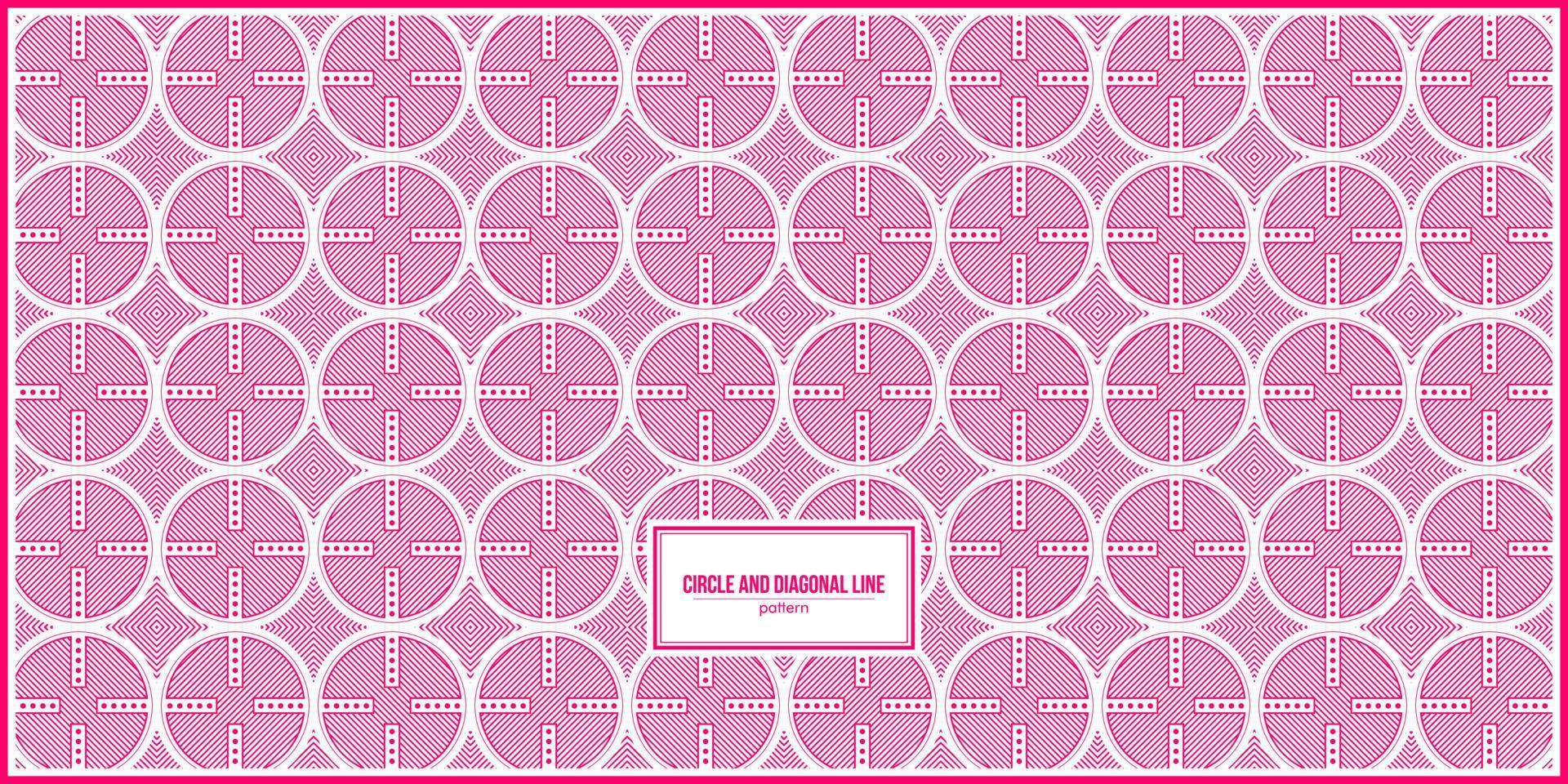 pink circle pattern with many diagonal lines vector