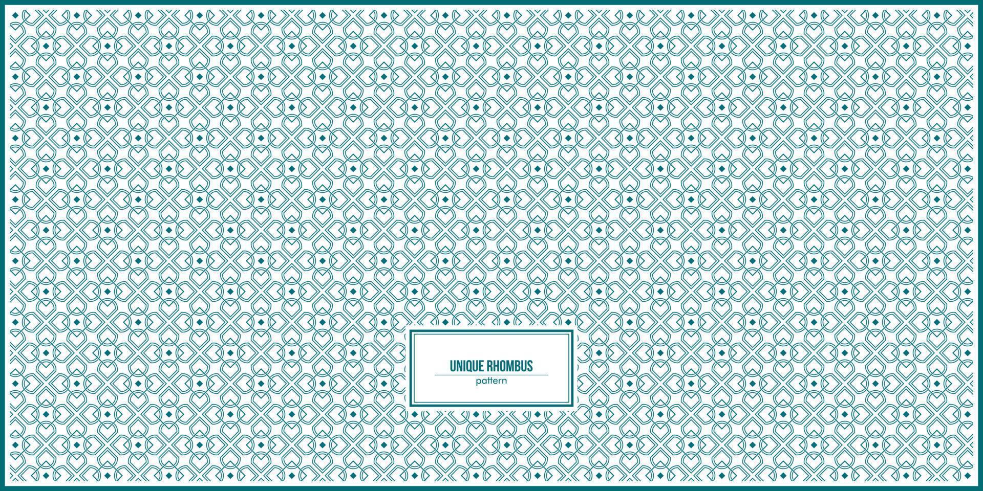 unique symmetrical rhombus shape pattern vector