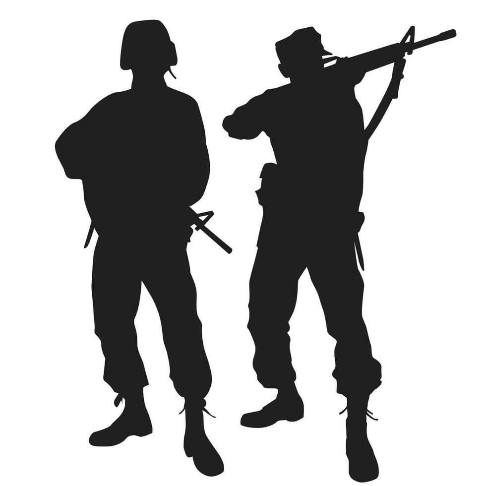 soldier silhouette vector design