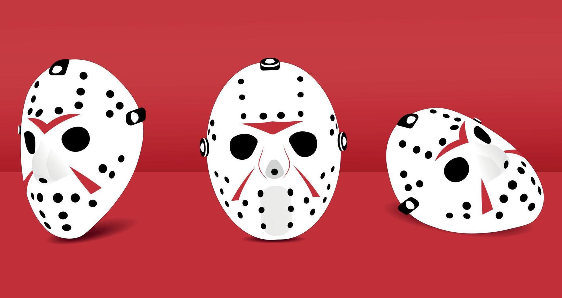 Friday The 13th Mask Illustration vector