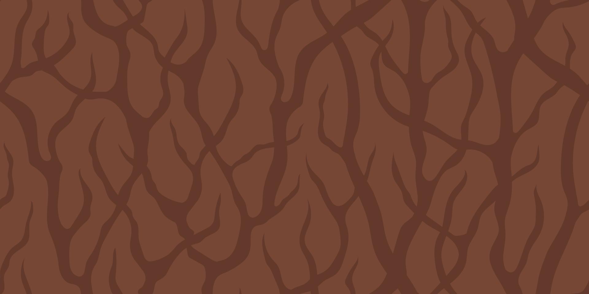 ABSTRACT VECTOR SEAMLESS LIGHT BROWN BANNER WITH BROWN THICKETS OF TREE BRANCHES