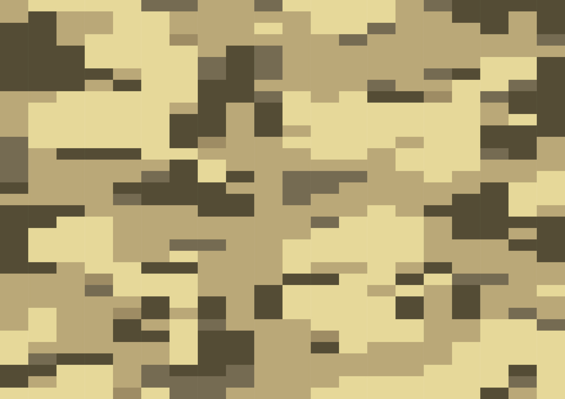 Desert sand digi camo vector, seamless pattern. multiscale modern 8bit
