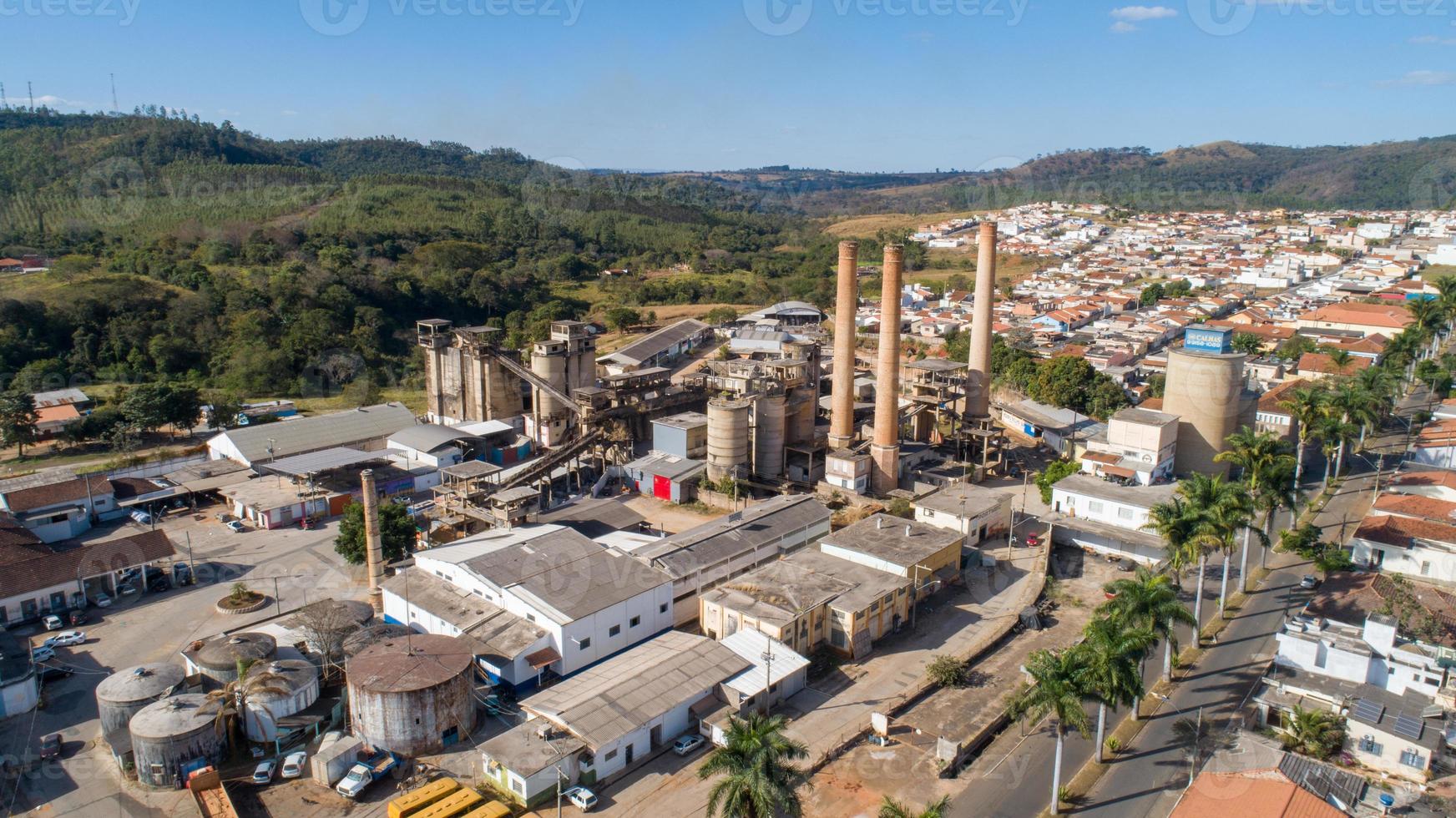 Aerial view of Passos city photo