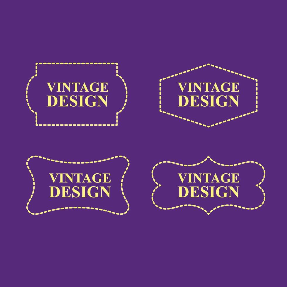 vintage design label for premium product vector