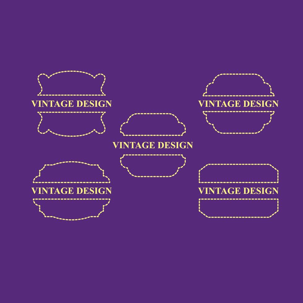 vintage design label for premium product vector