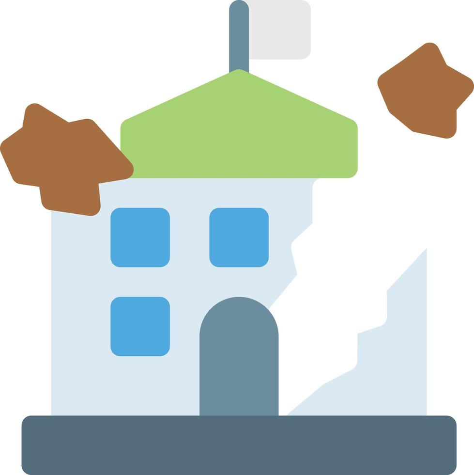 building damage vector illustration on a background.Premium quality symbols.vector icons for concept and graphic design.