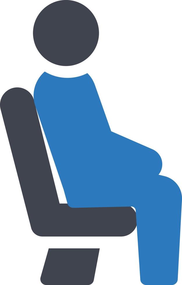 Ilustración de vector de asiento en un fondo. Símbolos de calidad premium. Iconos vectoriales para concepto y diseño gráfico.