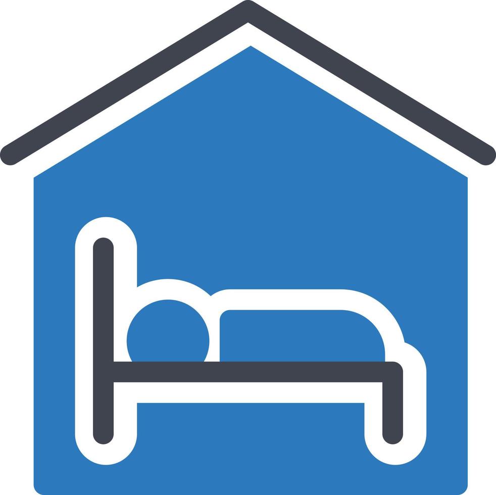 ilustración de vector de hotel en un fondo. símbolos de calidad premium. iconos vectoriales para concepto y diseño gráfico.