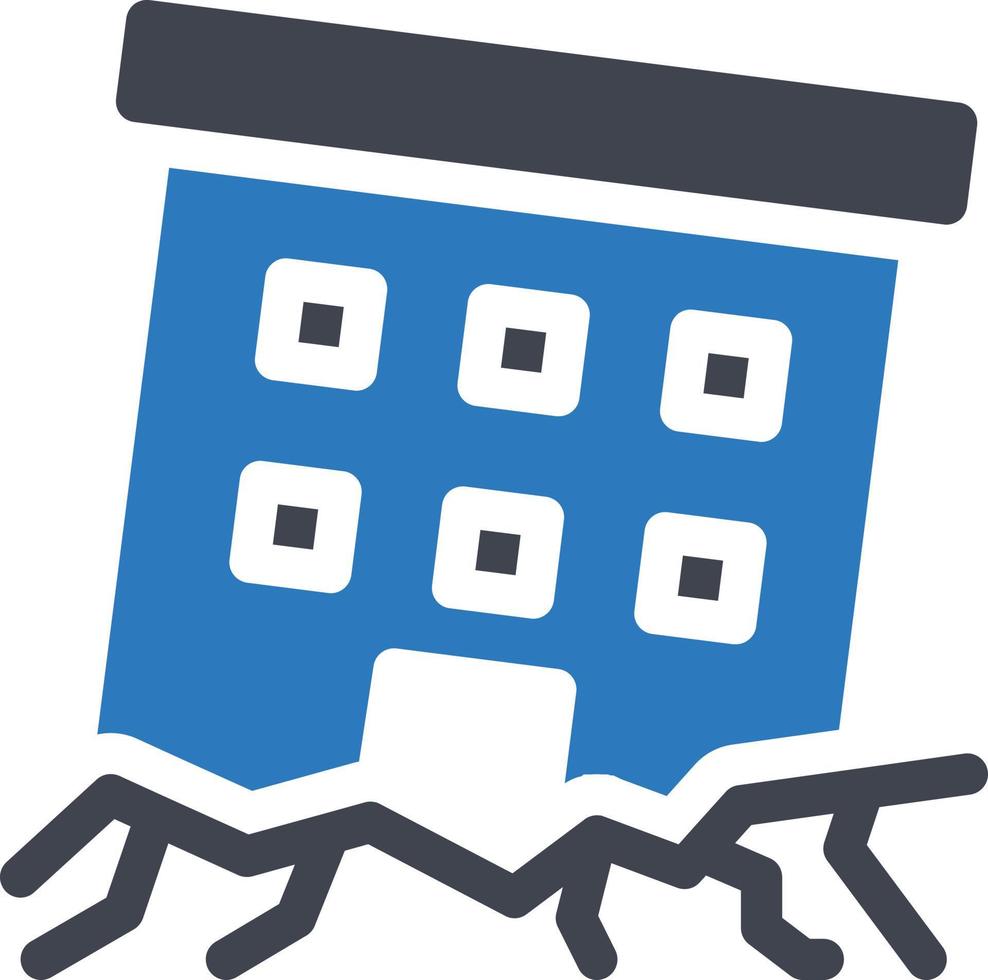 building earthquake vector illustration on a background.Premium quality symbols.vector icons for concept and graphic design.