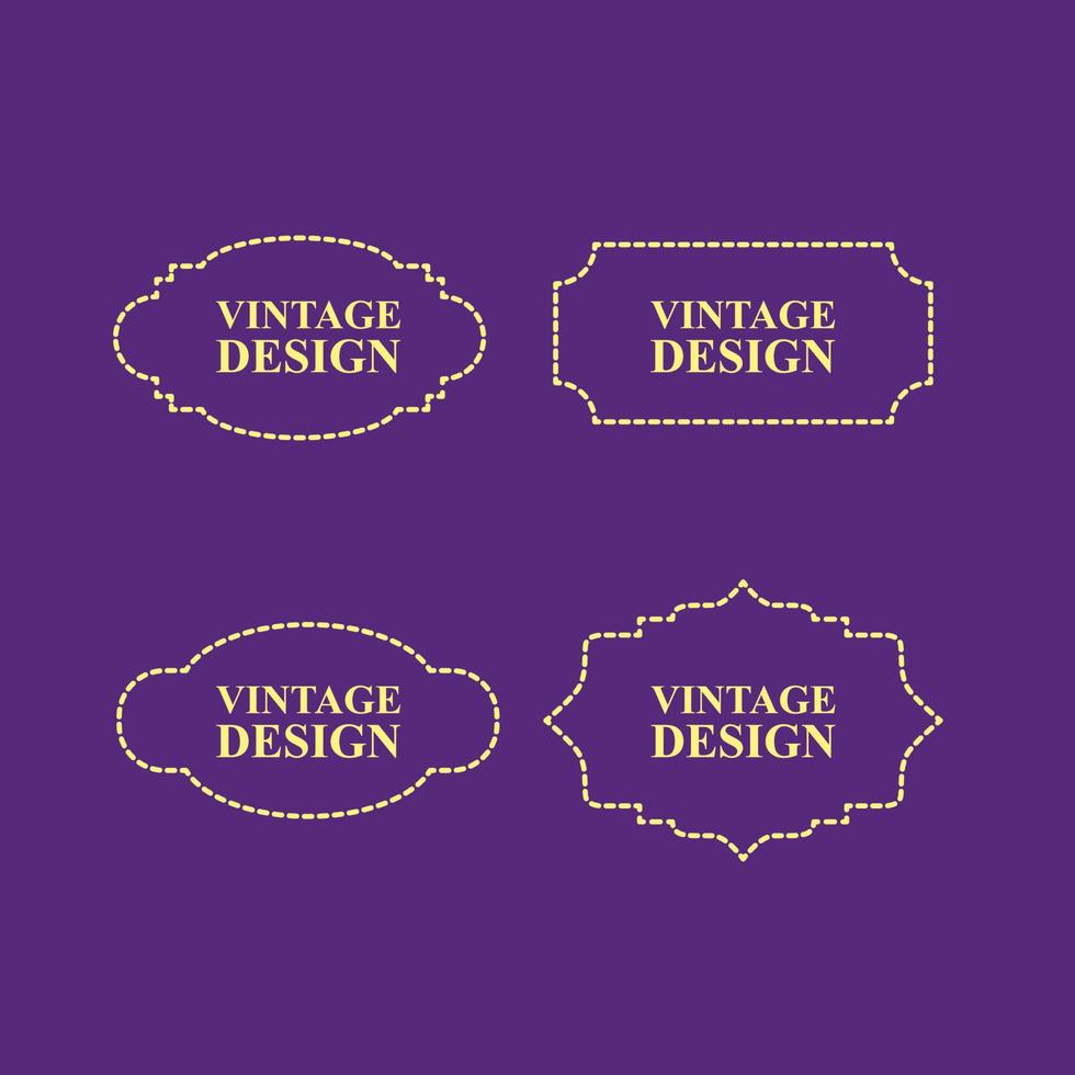 vintage design label for premium product vector