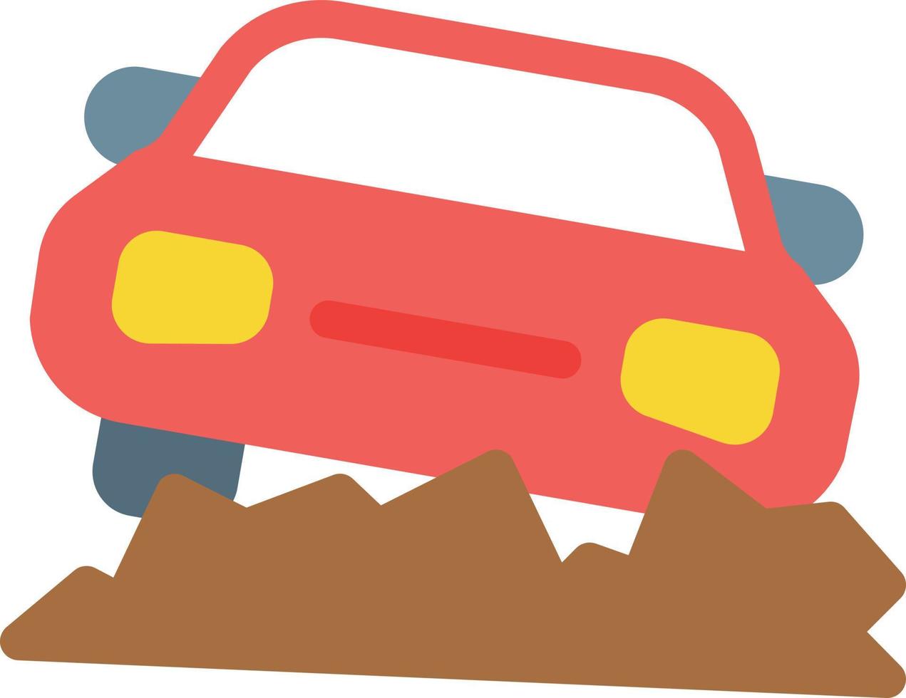 car earthquake vector illustration on a background.Premium quality symbols.vector icons for concept and graphic design.