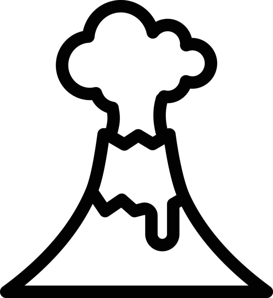 ilustración de vector de volcán en un fondo. símbolos de calidad premium. iconos vectoriales para concepto y diseño gráfico.