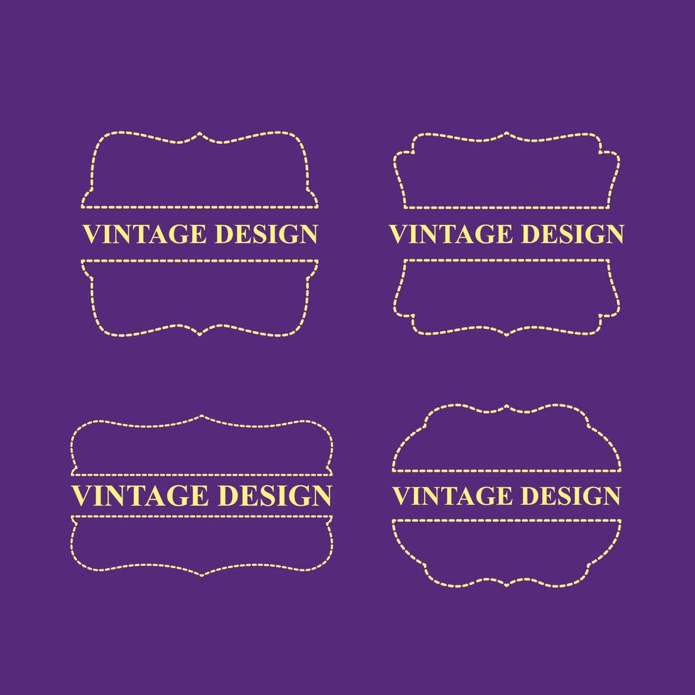vintage design label for premium product vector