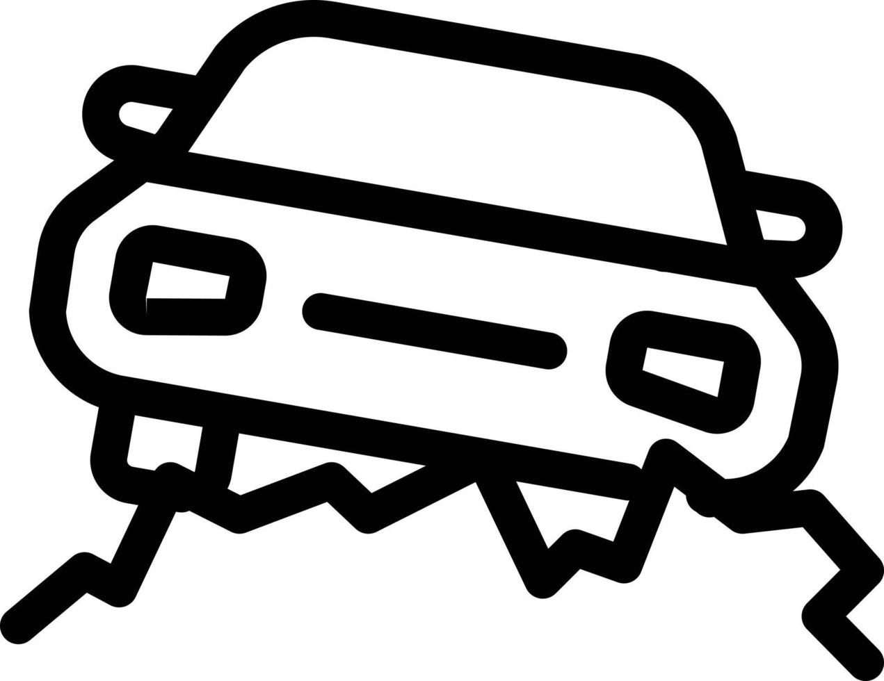 car earthquake vector illustration on a background.Premium quality symbols.vector icons for concept and graphic design.