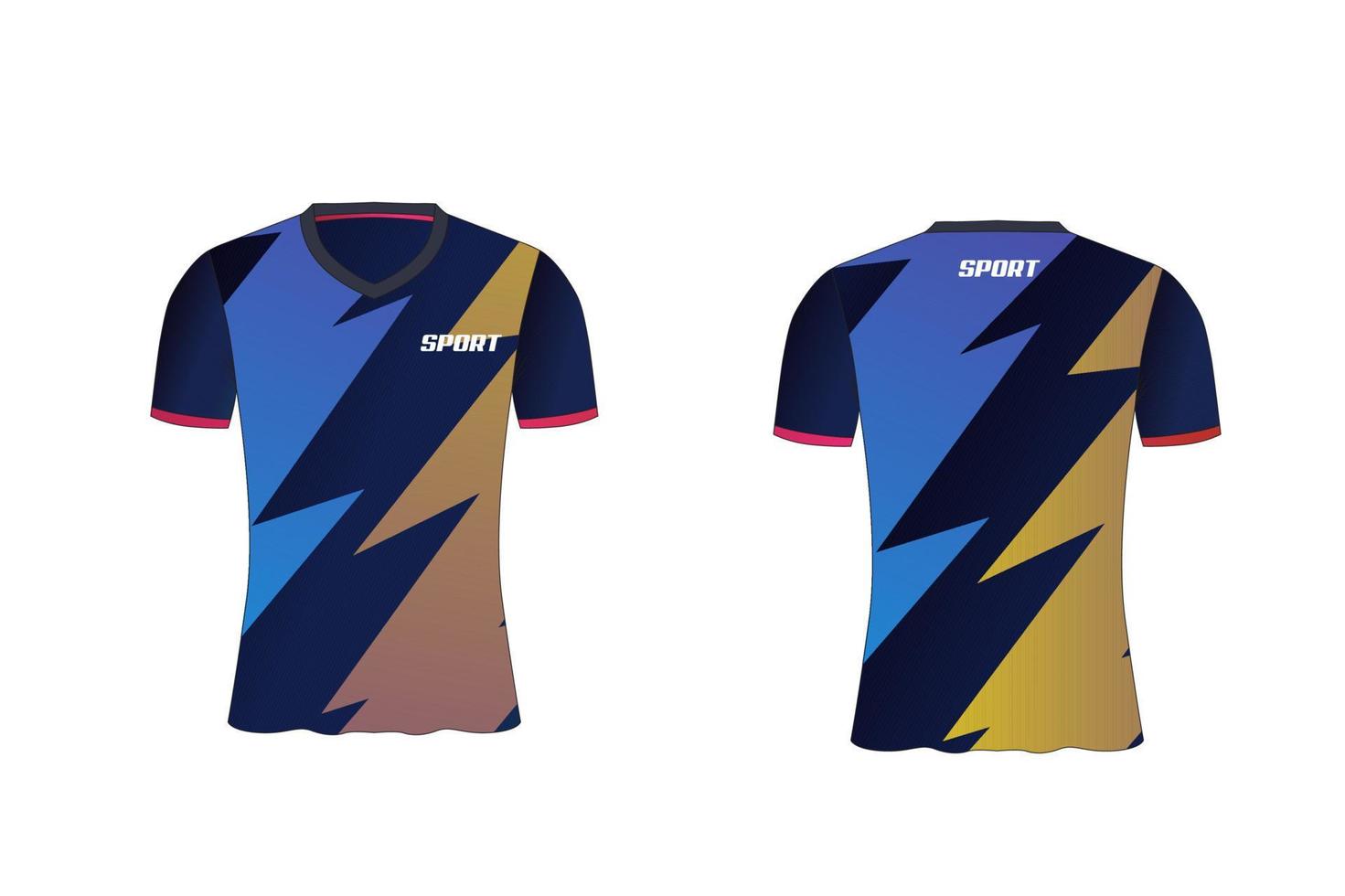 jersey es un diseño de camiseta deportiva mala para el equipo de fútbol, baloncesto y voleibol vector