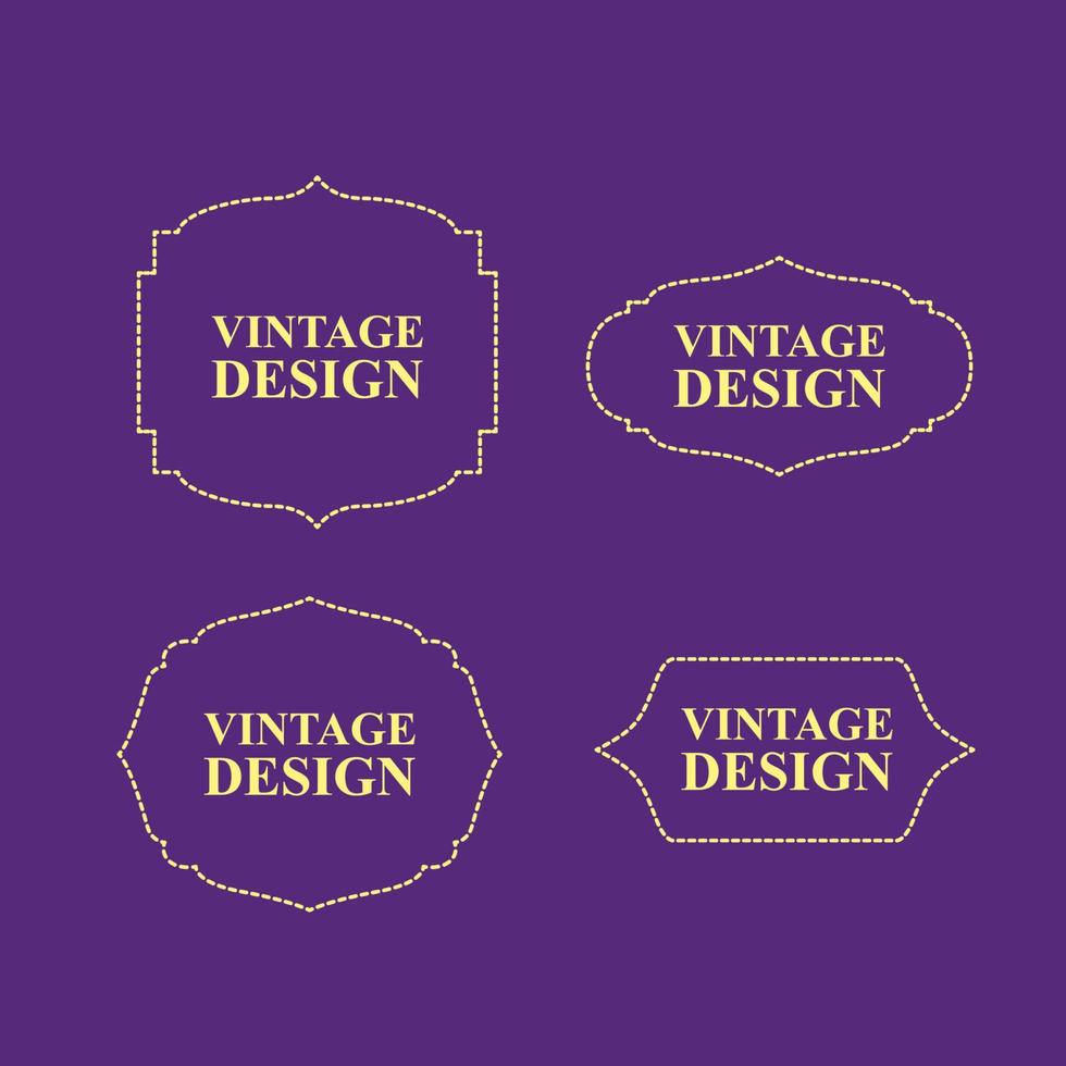 vintage design label for premium product vector