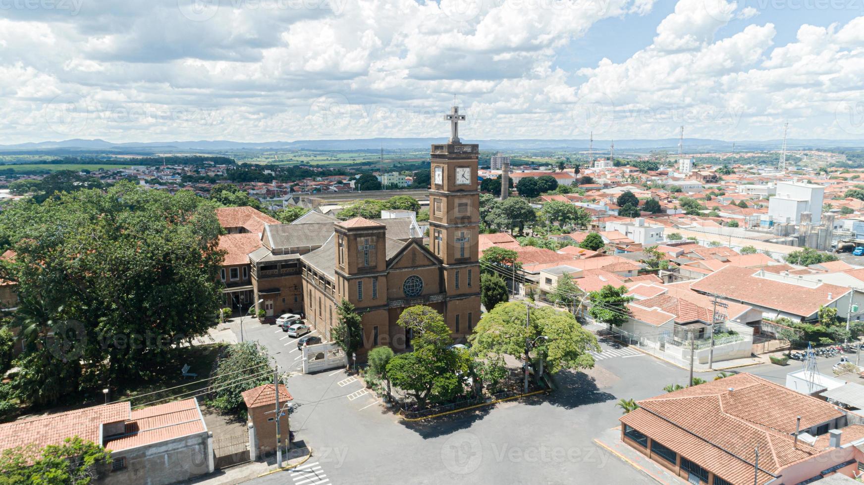 Aerial view of the Mococa city photo