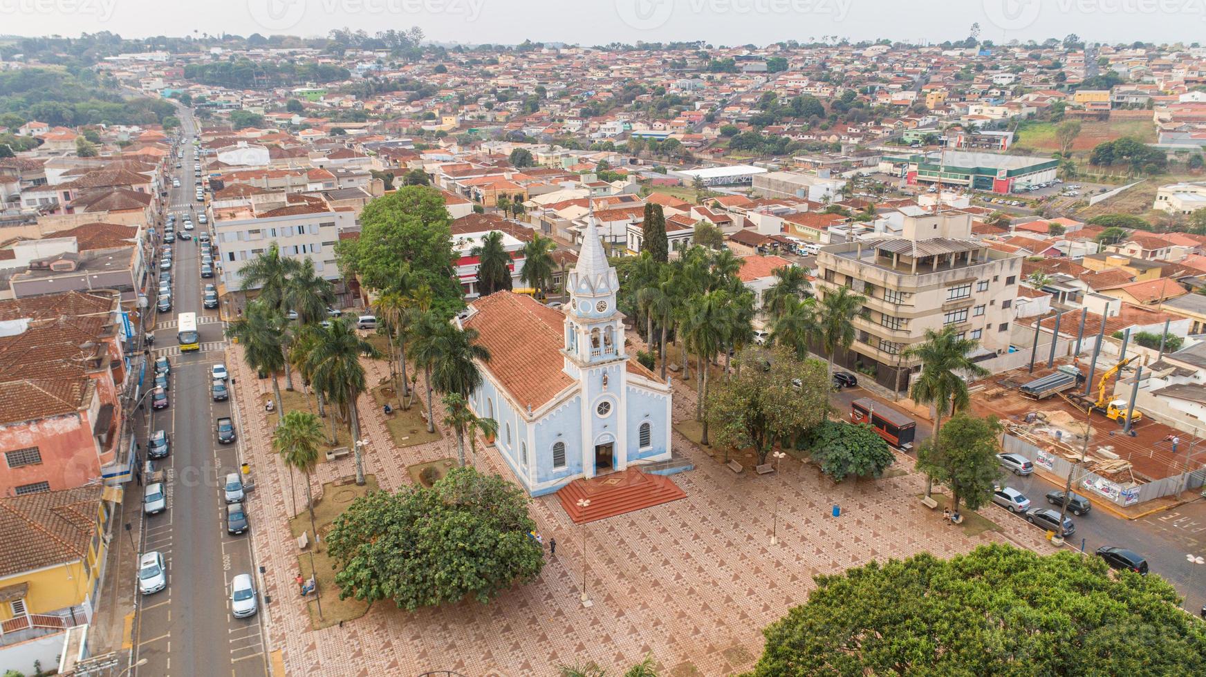 Aerial image during the day of Altinopolis city photo