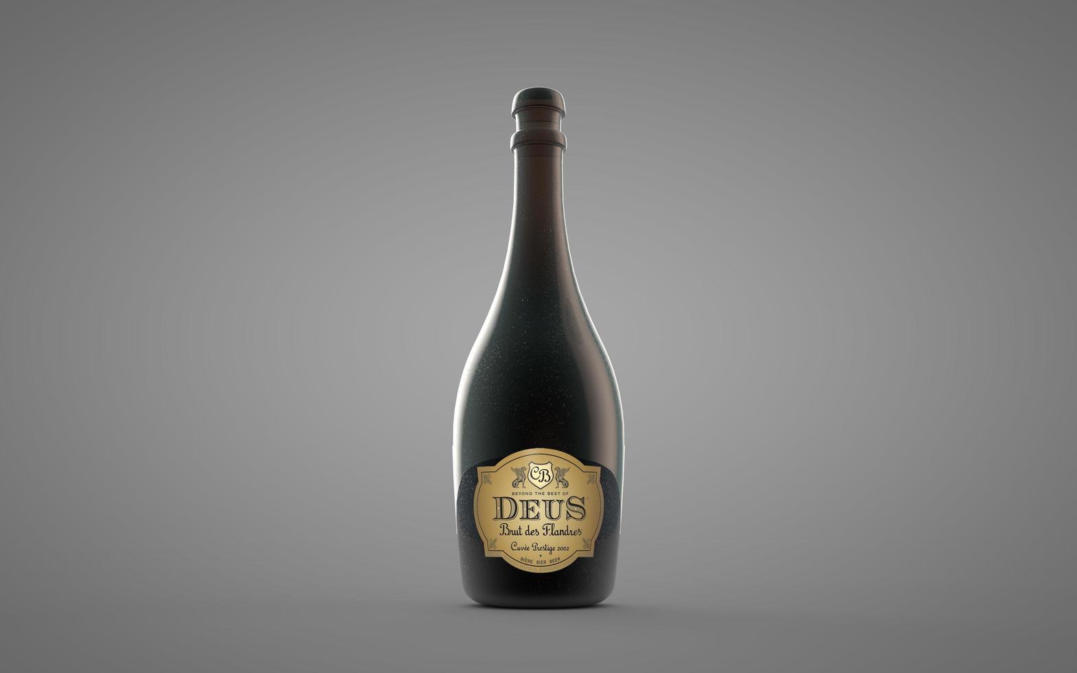 Sao Paulo, Brazil, May 2019 - illustrative editorial bottle of Deus beer photo