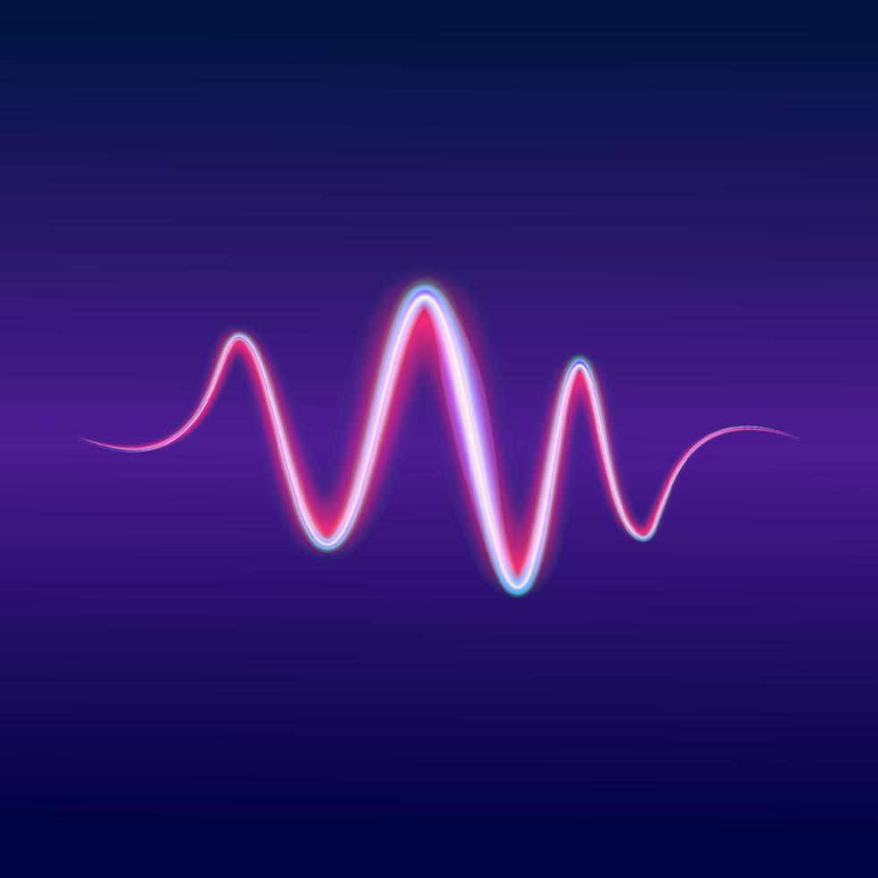 Light Audio Spectrum, Wave Line Music, Sound Equalizer Vector