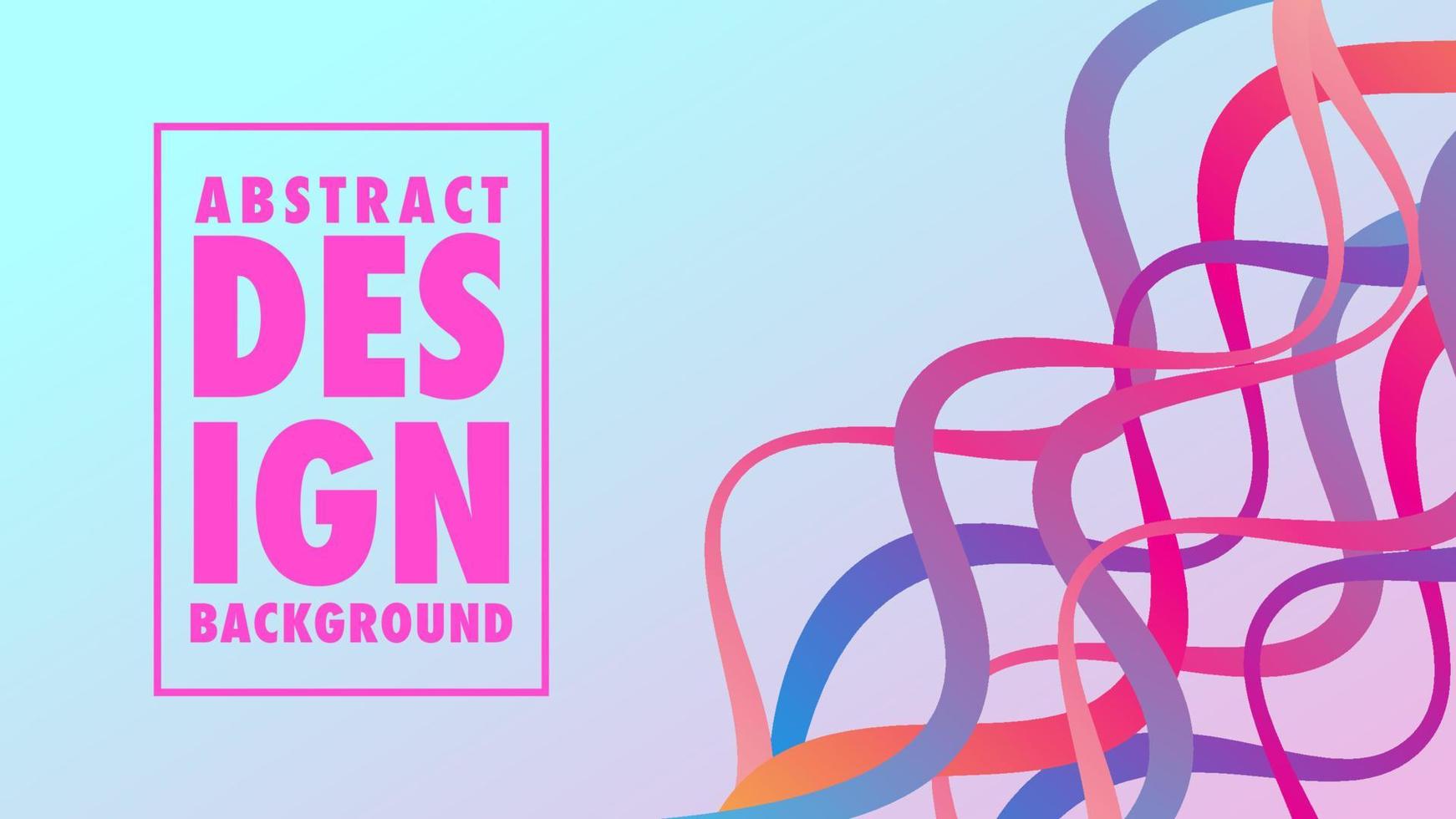 Colorful Abstract Wave Background Design vector