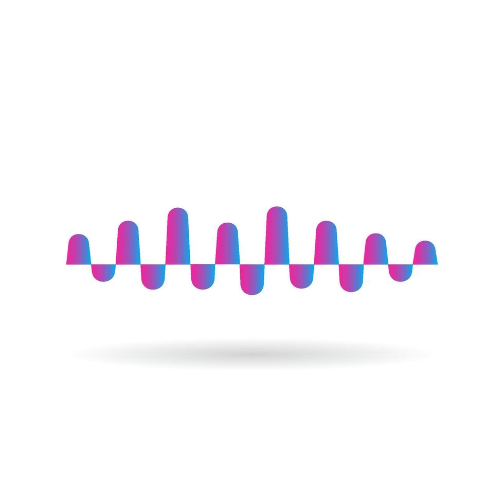 Rounded Audio Spectrum, Wave Music, Sound Equalizer Vector