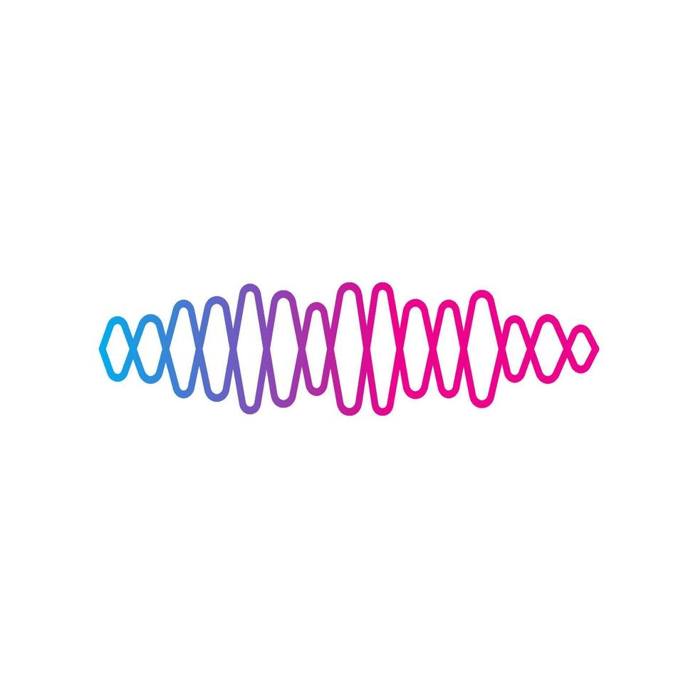 Wave Line Music  Audio Spectrum  Sound Equalizer Vector