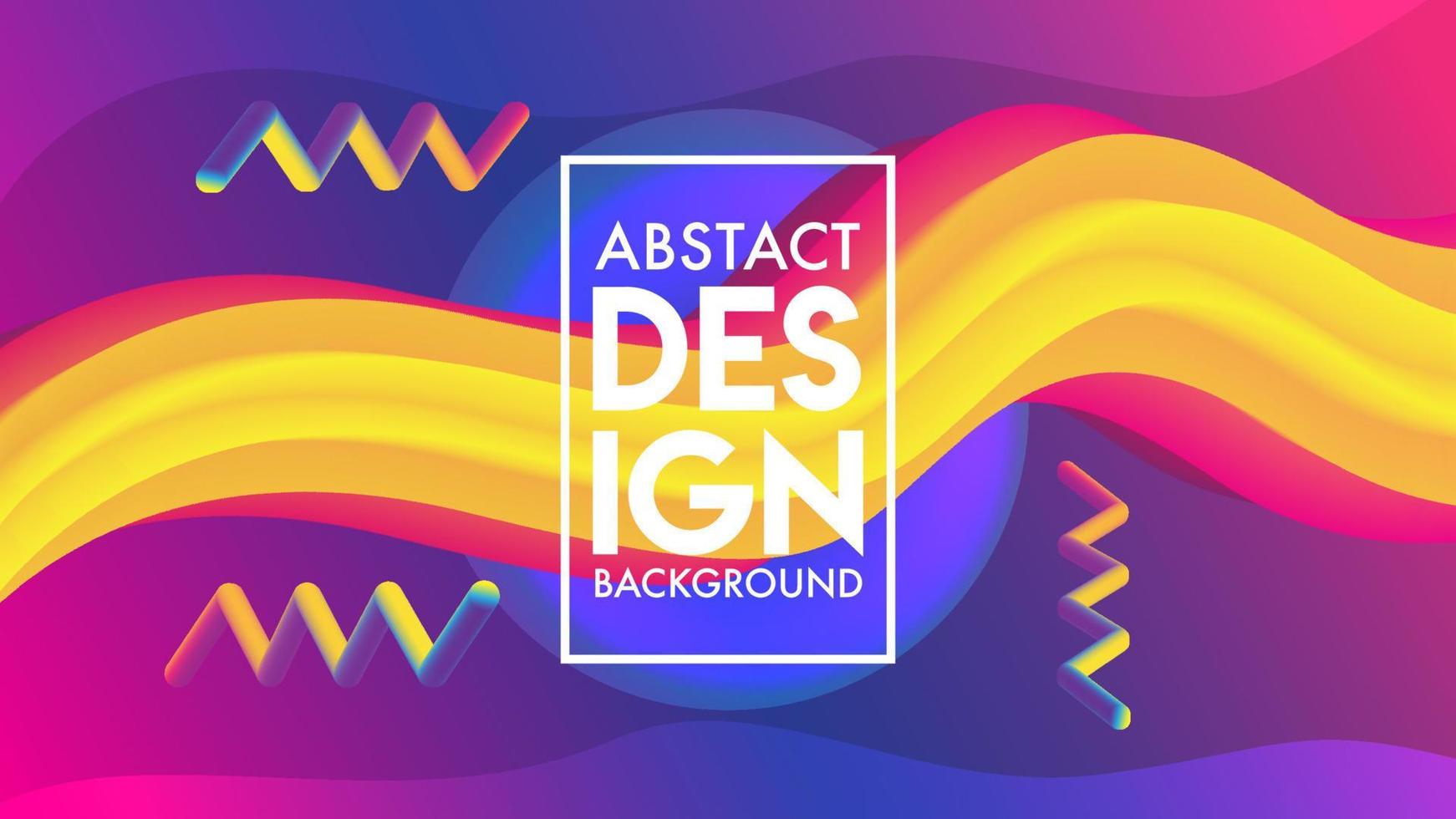 Retro Abstract Blend Background Design with Multicolor Gradient vector